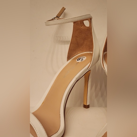Stuart Weitzman Amelina Sandals Women’s White Ankle Strap Heels Size 6.5 - Picture 8 of 13